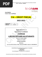 Droit Fiscal Ue 114 Corrige #2 - 2022-2023