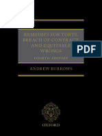 Remedies For Torts, Breach of Contract, and Equitable Wrongs (Andrew Burrows) (Z-Library)