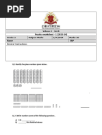 Grade 1 Practice Worksheet Maths.