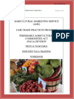 Perishable Agricultural Commodities Act (PACA) Training Workbook