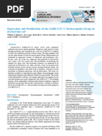 Expression and Purification of The SARS-CoV-2 Nucleocapside (Ncap) in Escherichia Coli.