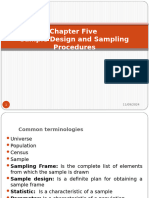 Chapter 5-Sampling Design