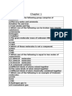 Chemistry Mcqs