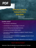 Applied Clinical Therapeutics DOS 8300: Sanjay Chand MD Clinical Professor Division of Integrated Biomedical Sciences