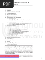 Unit 1 Basic Process/Concept in Research: Structure