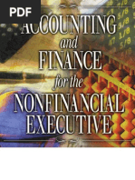 Accounting and Finance For The Non Financial Executive - An Int