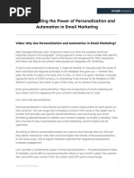 Transcript - Understanding The Power of Personalization and Automation in Email Marketing - EN