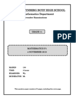 WBHS GR 11 Nov Exam Paper 1 2019