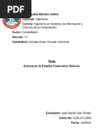 Estructura de Estados Financieros Basicos