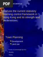 Current Statutory Planning Control Framework