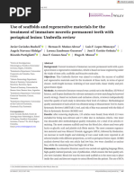 Int Endodontic J - 2022 - Caviedes Bucheli - Use of Scaffolds and Regenerative Materials For The Treatment of Immature