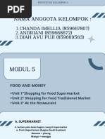 Nama Anggota Kelompok:: CHANDA IMELLIA (859667807) ANDRIANI (859668672) DIAH AYU PUJI (859669563)