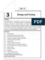 Design and Testing: Syllabus