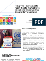 Integrating The SDGs Into Basic Schools