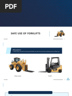 Safe Use of Forklifts