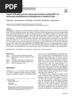 Impact of Flexible Assertive Community Treatment Model (FACT) On Community Rehabilitation of Schizophrenia in Southern China