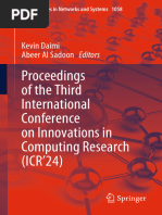 Proceedings of The Third International Conference On Innovations in Computing Research (ICR'24)