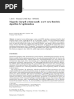 Magnetic Charged System Search A New Meta-Heuristic Algorithm For Optimization - Mech - 2012