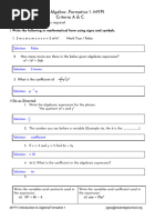 (Jiana Mehta) Formative - Algebra - MYP1