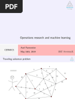 Operations Research and Machine Learning