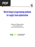 Mixedinteger Programming Methods For Supply Chain Optimizationppt