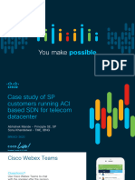 BRKACI-3620 - Case Study of SP Customers Running ACI Based SDN Solution For Telecom Datacenter