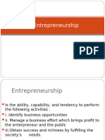 Introduction To Entrepreneurship