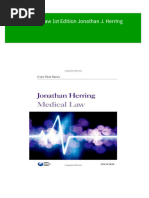 (Ebooks PDF) Download Medical Law 1st Edition Jonathan J. Herring Full Chapters