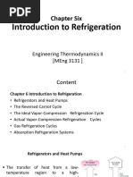 Chapter 6 Introduction To Refrigeration