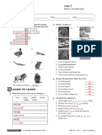 Vocabulary Basic Unit7 With Answers