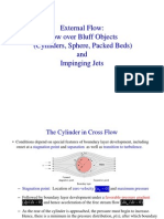 External Flow Over Bluff Objects and Impining Jets