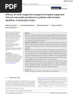 J Clinic Periodontology - 2021 - Donos - Efficacy of Tooth E2 80 90supported Compared To Implant E2 80 90supported Full E2 80 90arch Removable