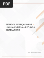 Estudos Avançados de Língua Inglesa Estudos Gramaticais: Aula 4