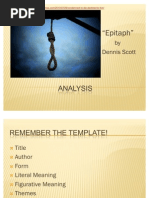 Epitaph - Analysis