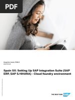 Spain SII Setting Up SAP Integration Suite (SAP ERP, SAP S4HANA) - Cloud Foundry Environment