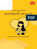 Maternal Health Guidance Booklet For CHO