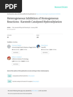 Heterogeneous Inhibition of Homogeneous Reactions