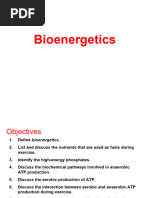 Topic 1 - Bioenergetics