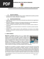 Práctica No 2 Medidas en El Laboratorio y Tratamiento de Datos Experimentales