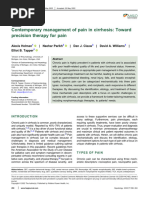 Contemporary Management of Pain in Cirrhosis .27