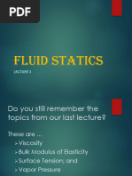 LEC3 Fluid Statics