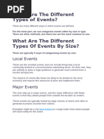 Types of Events