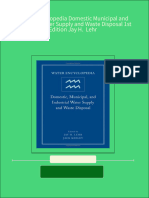 Water Encyclopedia Domestic Municipal and Industrial Water Supply and Waste Disposal 1st Edition Jay H. Lehr Download PDF