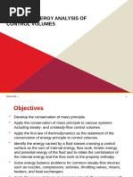 Energy Analysis of Control Volume