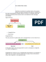 Error Detection and Correcting Codes