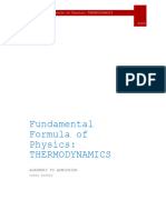 Fundamental Formulas of Physics Thermodynamics