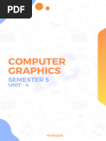 Computer Graphics: Semester 5