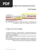 Un Error de Logica en La Apologia de Soc 2