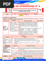 4° Sesión de Aprendizaje Sesión6-Sem3-Exp.6-Comu