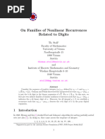 Non Linear Recurrence